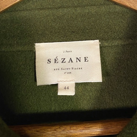 Sezane Nelson Jacket Green - Picture 6 of 7
